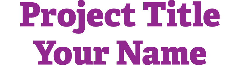 Project Title Your Name