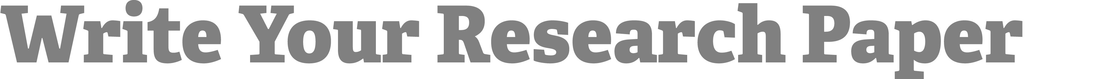 Write Your Research Paper