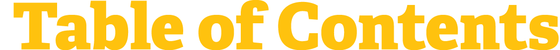 Table of Contents